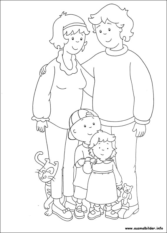 caillou coloring pages gilbert - photo #30