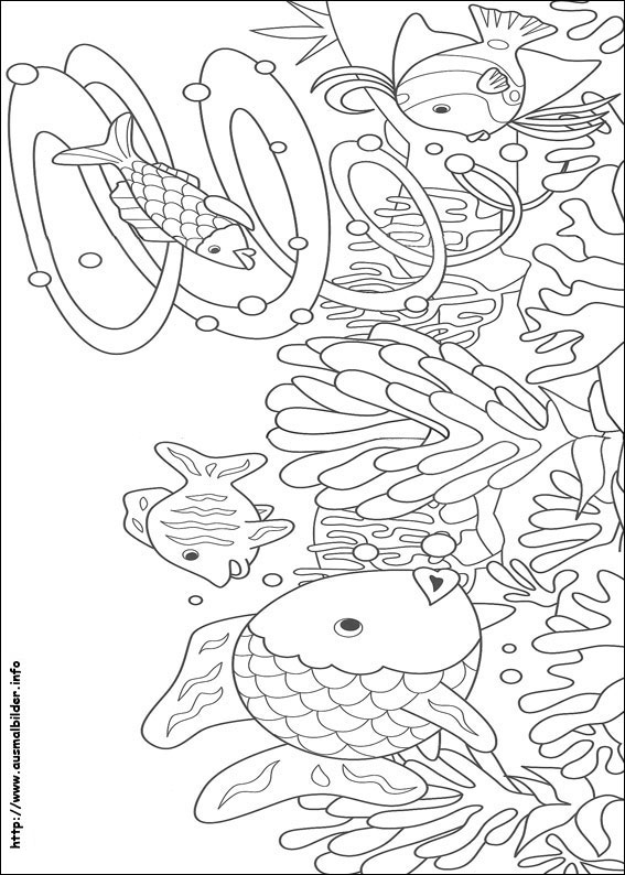 der regenbogenfisch malvorlagen