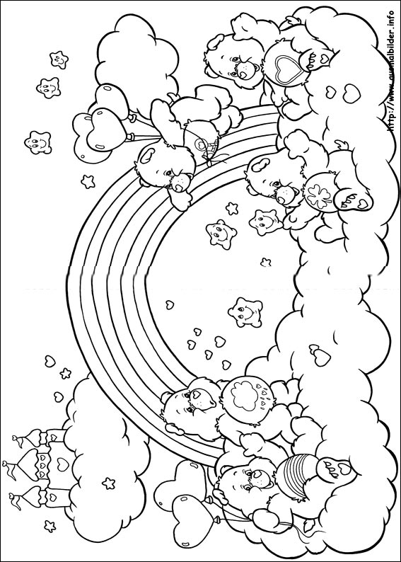 rainbow bear coloring pages - photo #10
