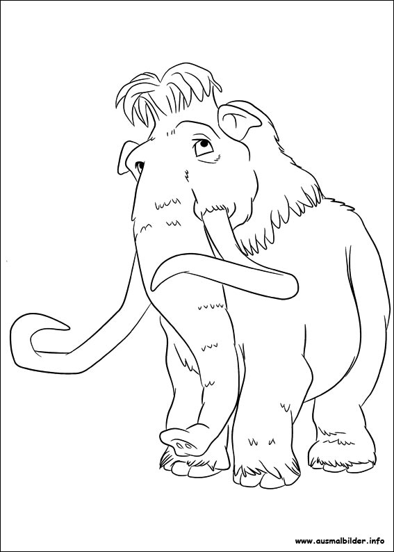 ice age 4 shira coloring pages - photo #13