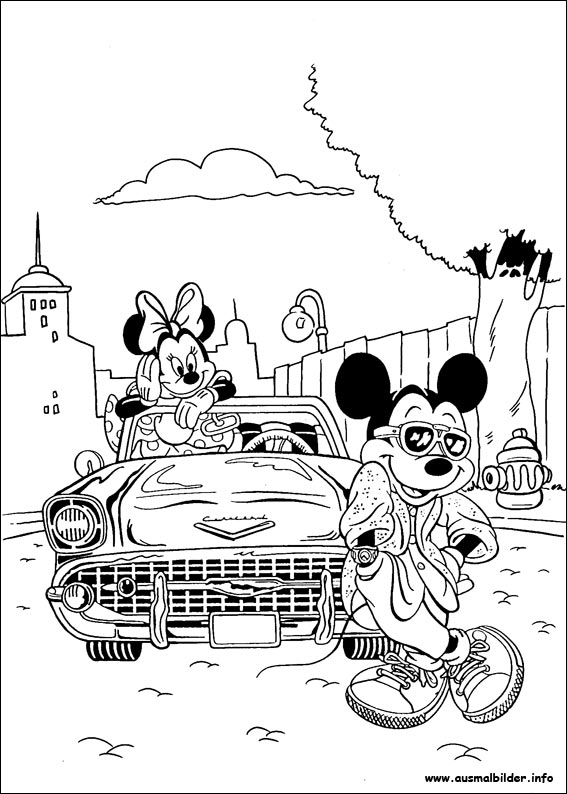 gangsta mickey mouse coloring pages - photo #8