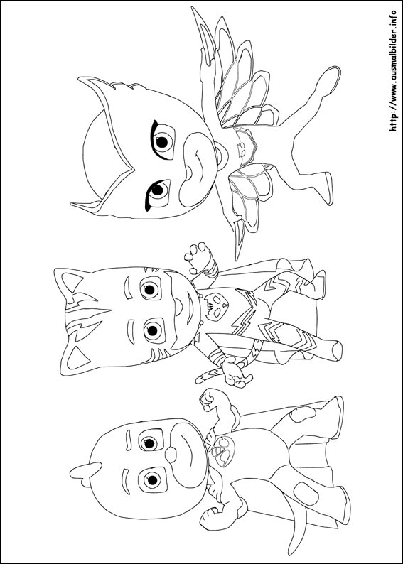 Pyjamahelden Ausmalbilder Coloring Pages - Motherhood