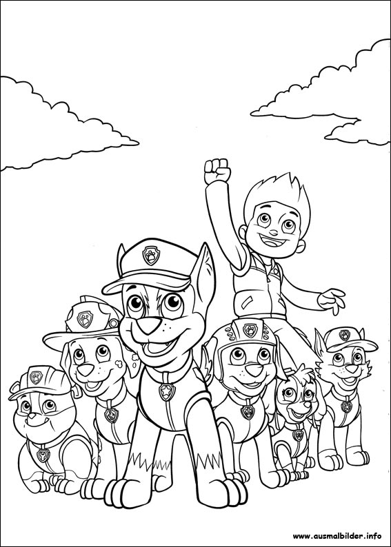 ausmalbilder paw patrol