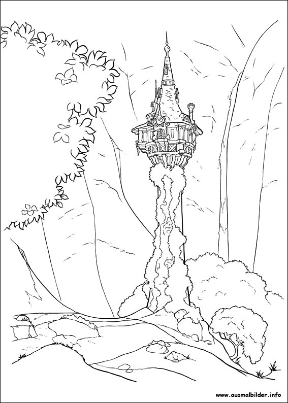 tangled lantern coloring pages - photo #29