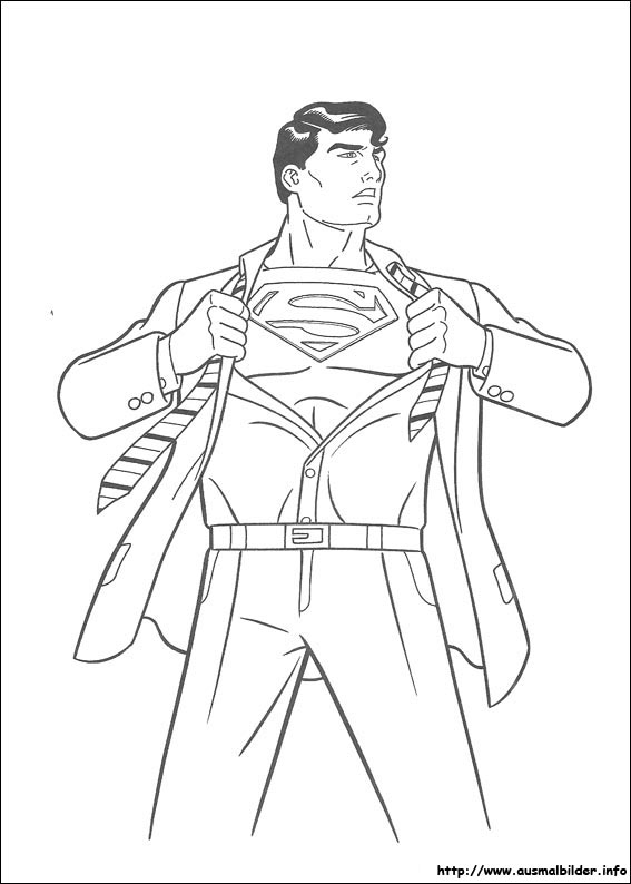 Superman malvorlagen