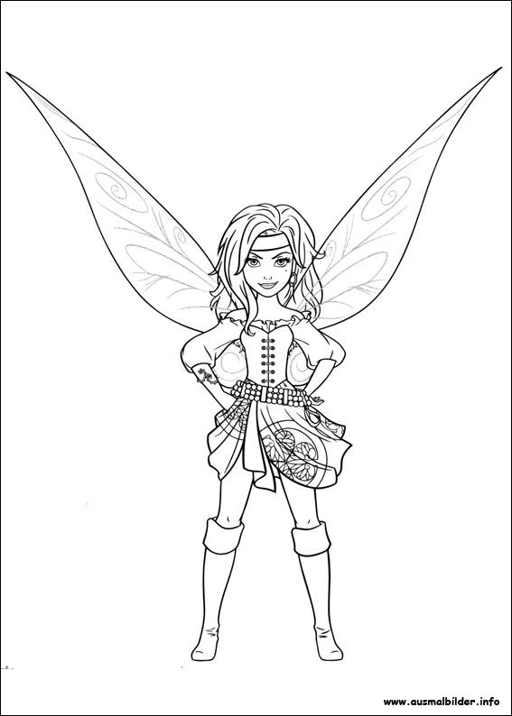 sabrina pirate fairy coloring pages - photo #6