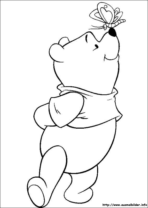gratis malvorlagen: Ausmalbilder von Winnie Puuh zum Drucken