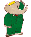 Ausmalbilder von Babar