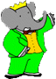 Ausmalbilder von Babar