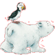 Ausmalbilder von Der kleine Eisbär